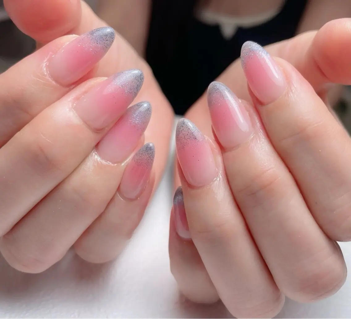 ネイル チークネイル フレンチネイル ジェルネイル ガラスフレンチ 韓国ネイル 中野駅から2分 MEO NAILのネイルデザイン