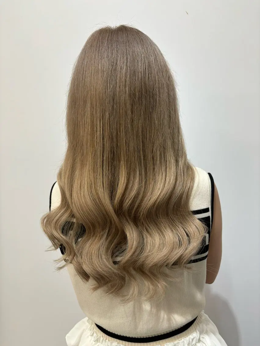 ロング カラー エクステ ヘアカラー エクステ ヘアセット ハナ💎中韓/艶髪 ハイトーン/エクステのマツエク・マツパデザイン