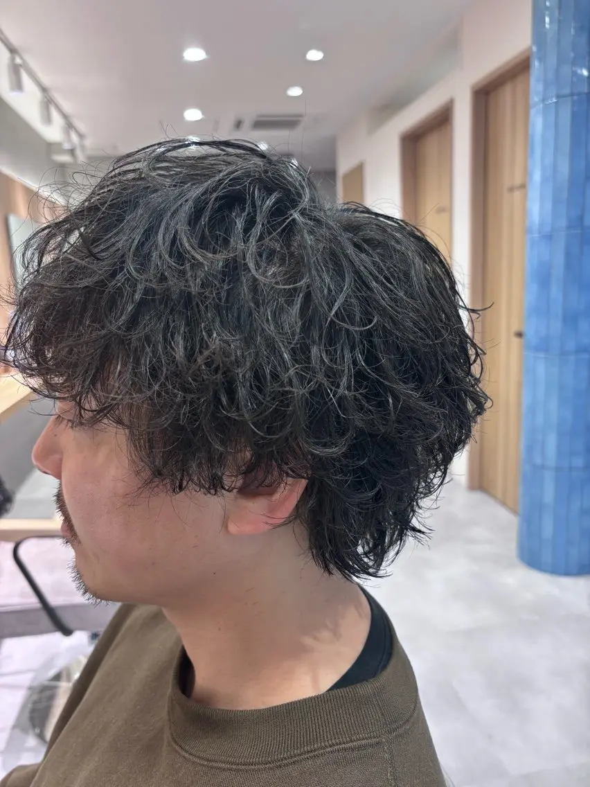 【色気UP】メンズカット＋波巻きorツイストスパイラルの写真