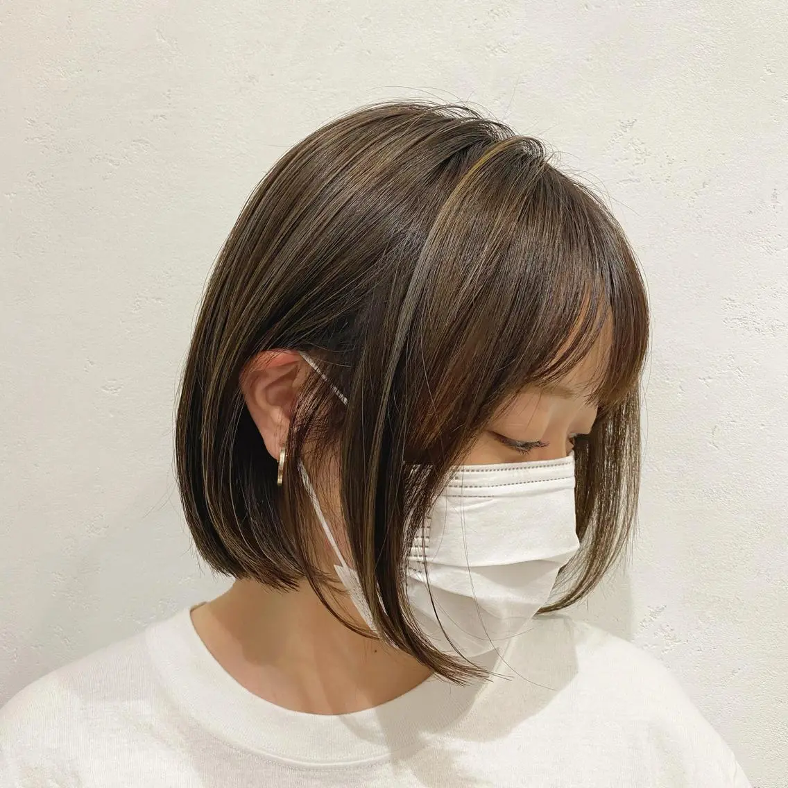 ショート カラー ハイライトカラー ハイライト ボブ/salut町田 🧡kanaのヘアスタイル