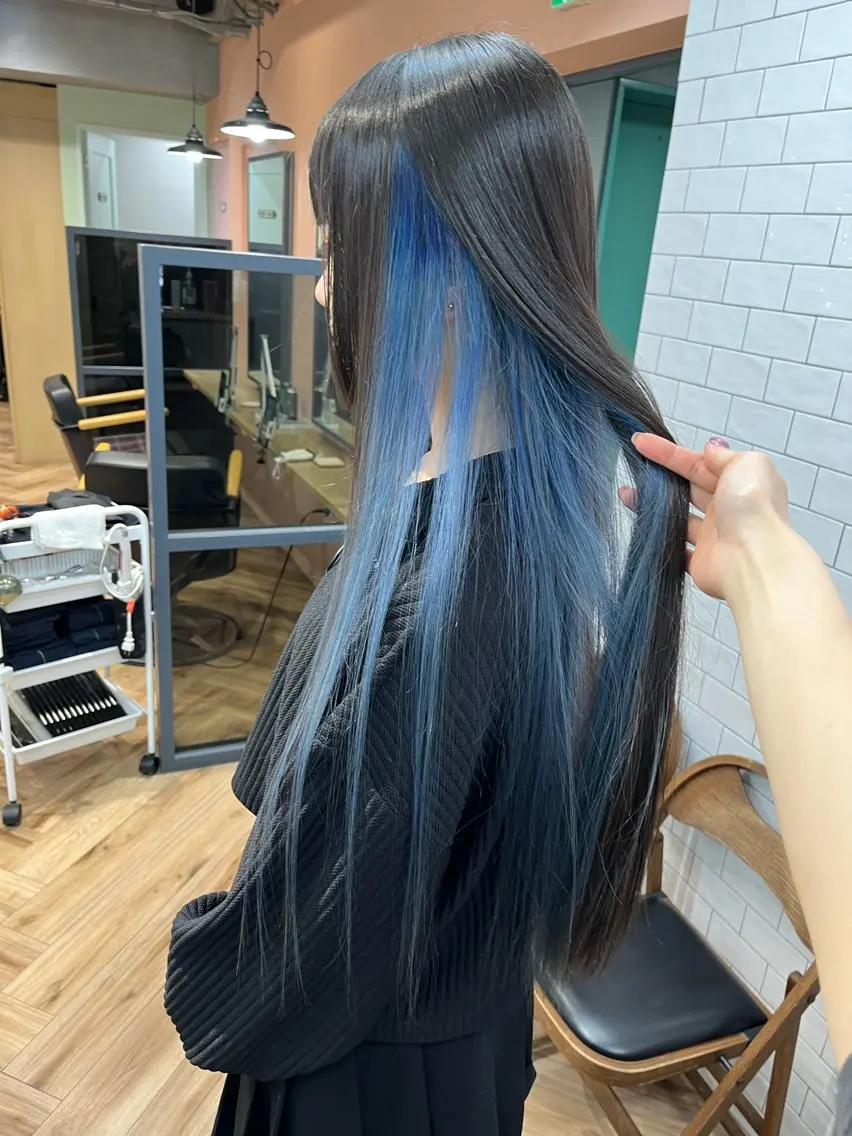 ロング カラー ヘアカラー もり まりものヘアスタイル