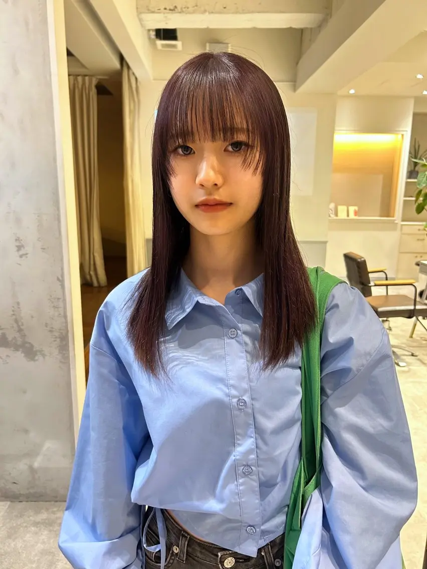 セミロング 薄暮 マツイ　レンのヘアスタイル