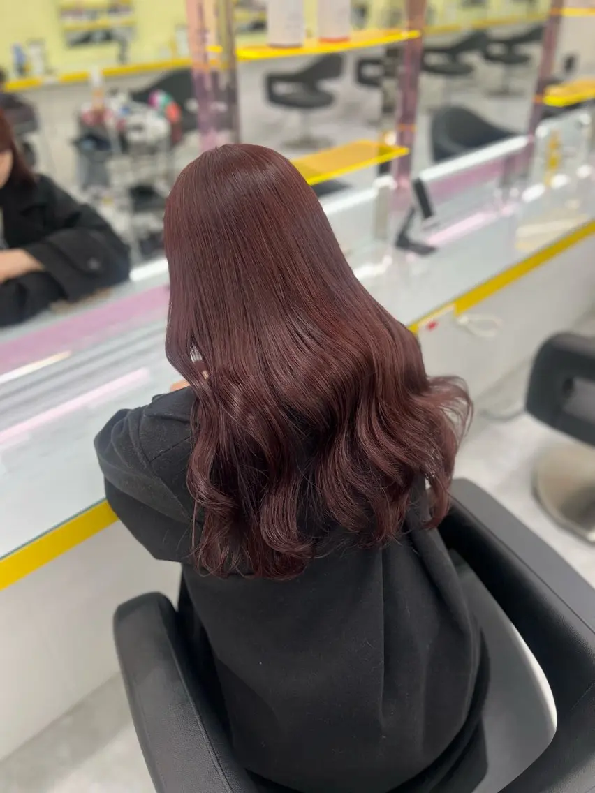 カラー ヘアカラー 暖色✖️韓国ヘア 🥀SAHO🥀のヘアスタイル