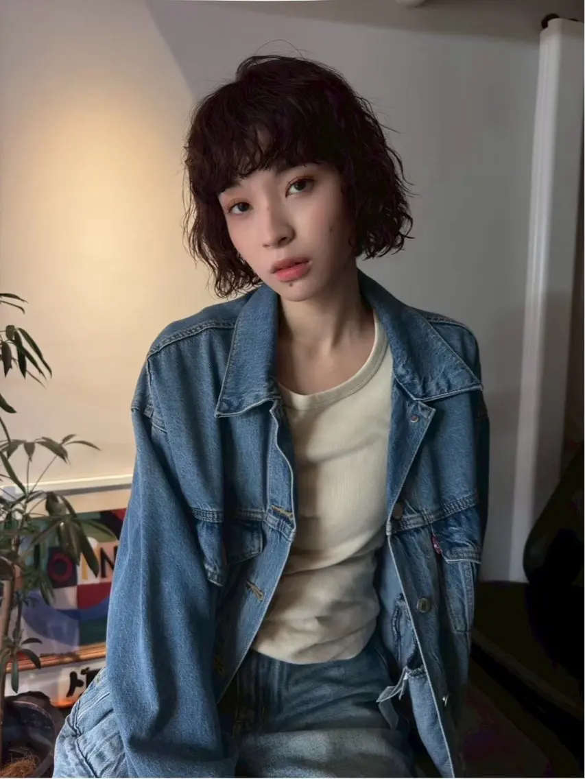 ミディアム パーマ IPPO 下北沢のヘアスタイル