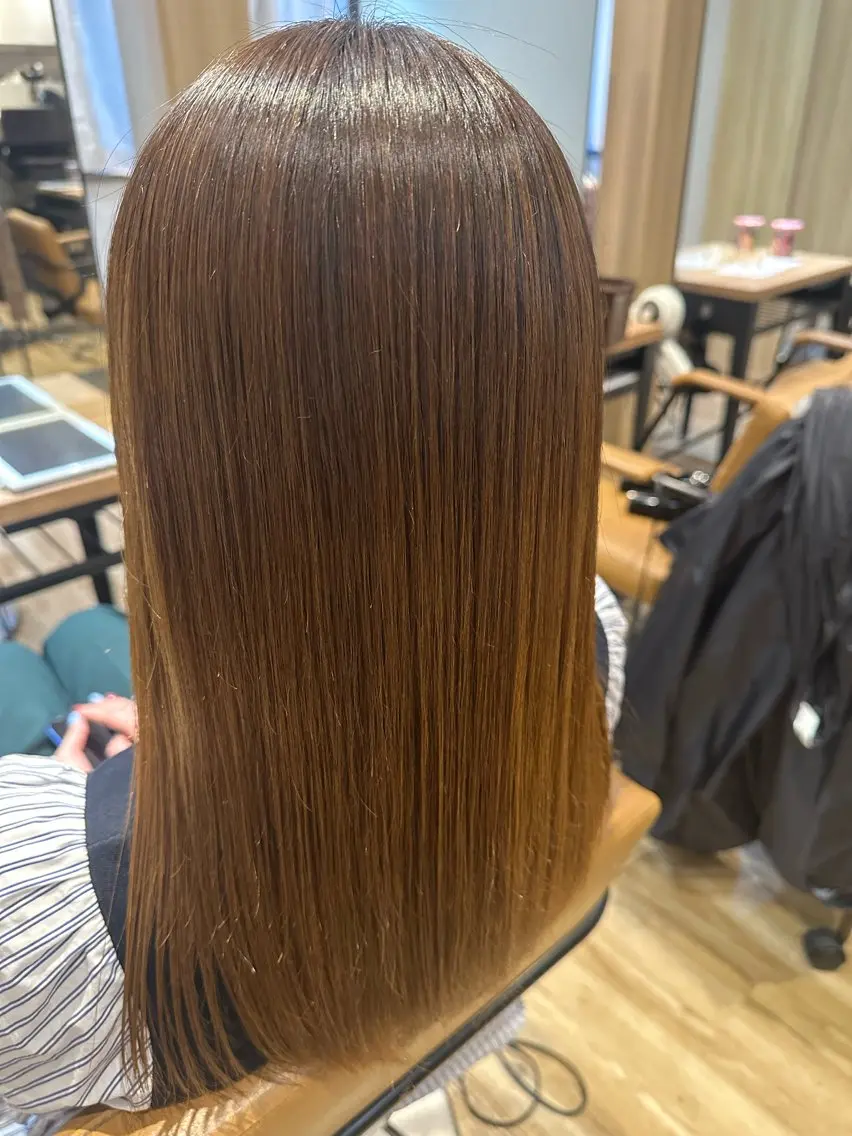 ミディアム パーマ 縮毛矯正 ✨✂️Nori ✂️✨のヘアスタイル