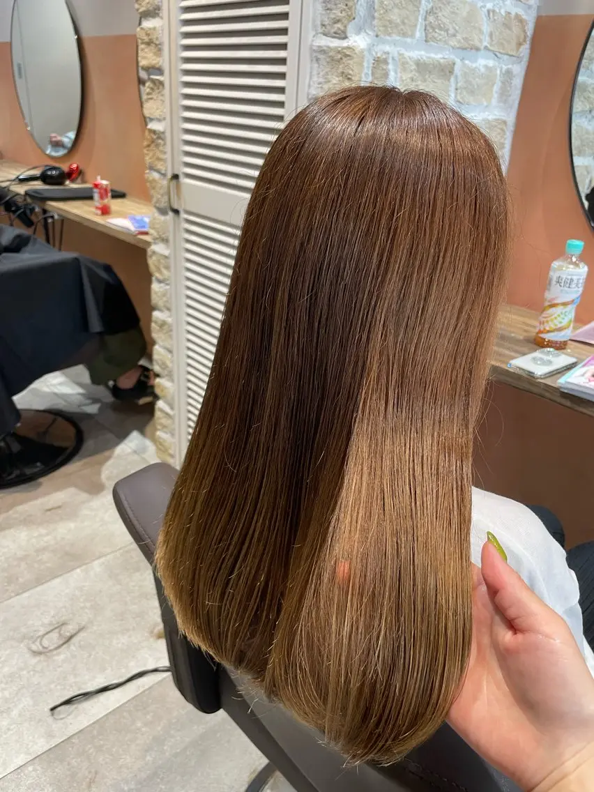 ロング カラー ベージュカラー ブリーチ ブリーチなしカラー カット トリートメント 💐パーソナルカラー /市橋加菜💐のヘアスタイル