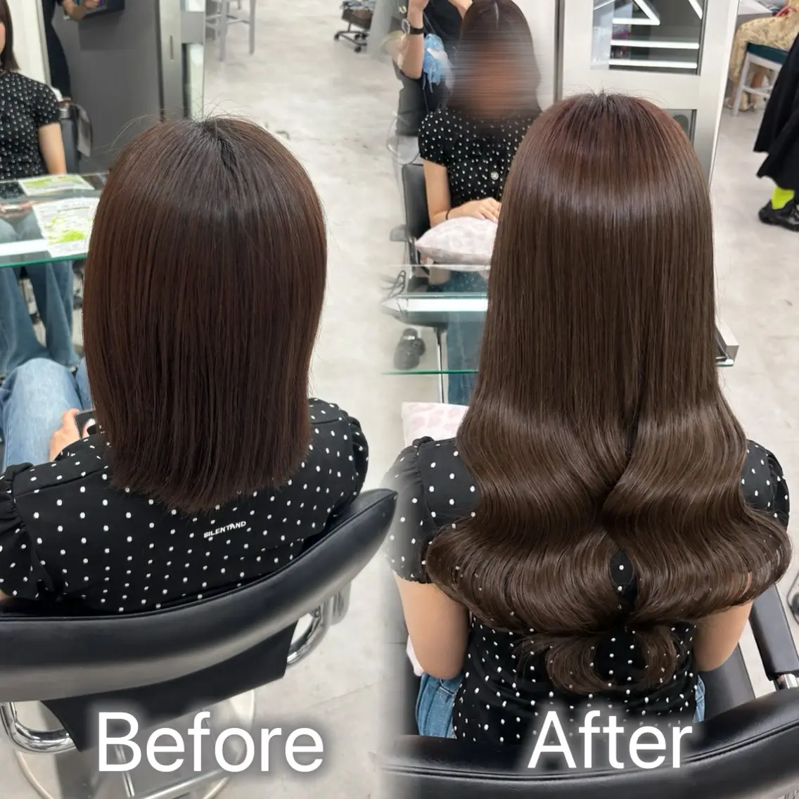 ロング カラー ヘアアレンジ メンズ カット ヘアカラー トリートメント エクステ ヘアセット 羽エク指名No1✨️ シールエク🌙しぇるのヘアスタイル
