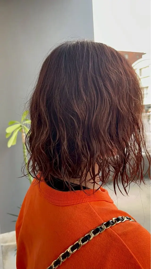 パーマ カット パーマ Hair ruup 平良那生のヘアスタイル