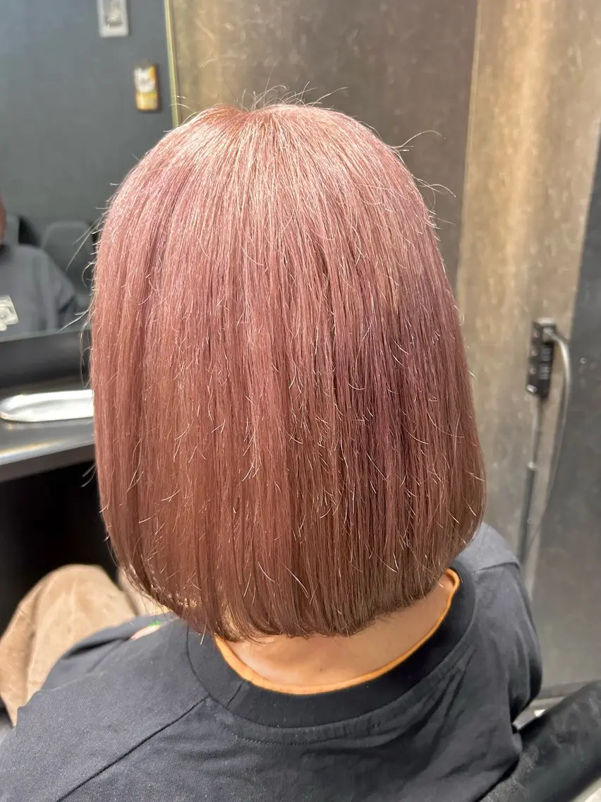 ショート カラー ヘアカラー トリートメント 💎透明感カラー💎 bAteAu あまねのヘアスタイル