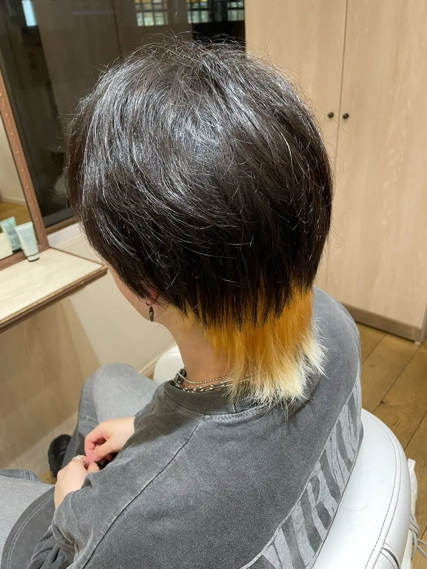 ショート カラー メンズ カット ヘアカラー トリートメント ヘッドスパ 山本🌻のヘアスタイル