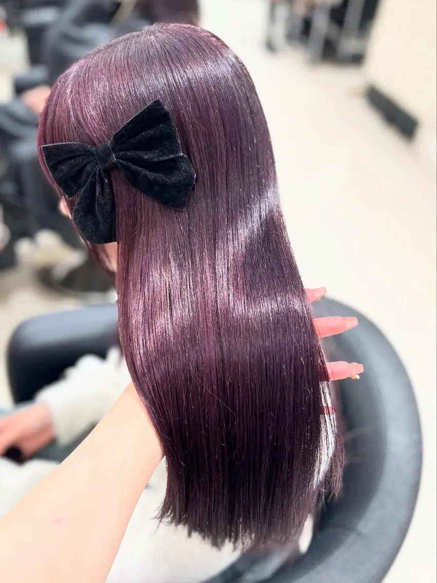 カラー ヘアカラー トリートメント ベージュ・ラベンダー カラー🎀りりのヘアスタイル