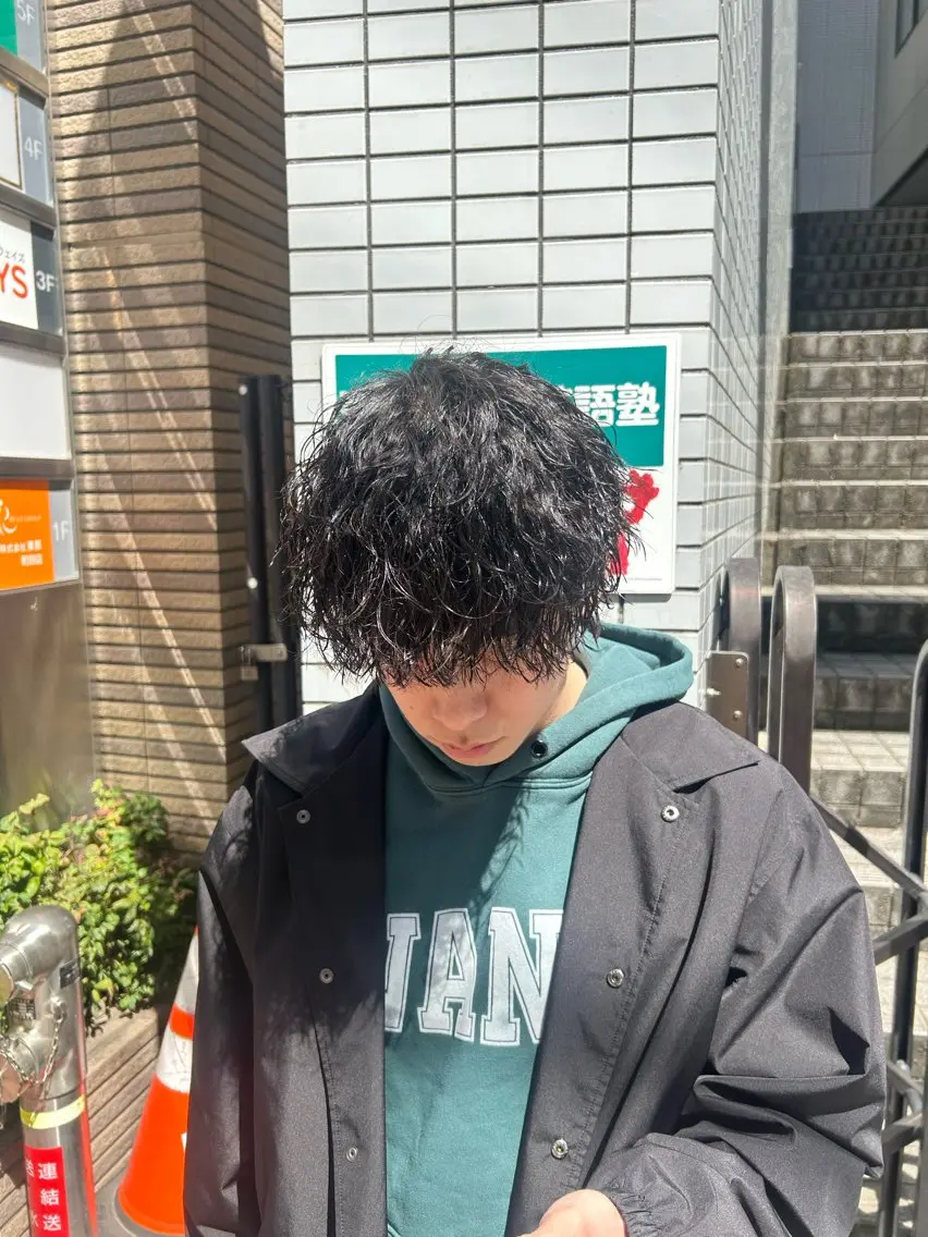 パーマ メンズ カット パーマ ヘアセット パーマ支持率No.1 ❤️🔥安成弾のヘアスタイル