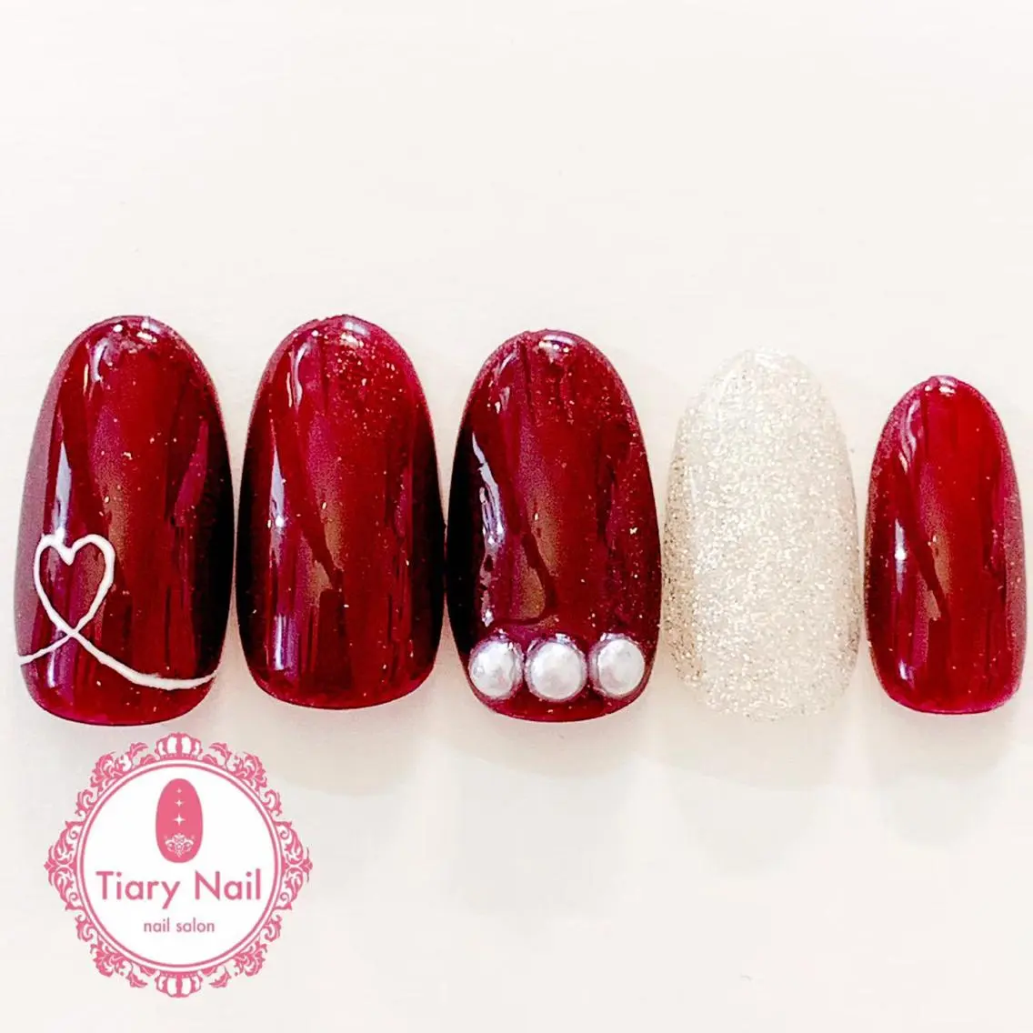 ネイル 桜ネイル 長さ出し オフィスネイル スカルプネイル シンプルネイル 💗🪽Tiary Nail🪽💗のネイルデザイン