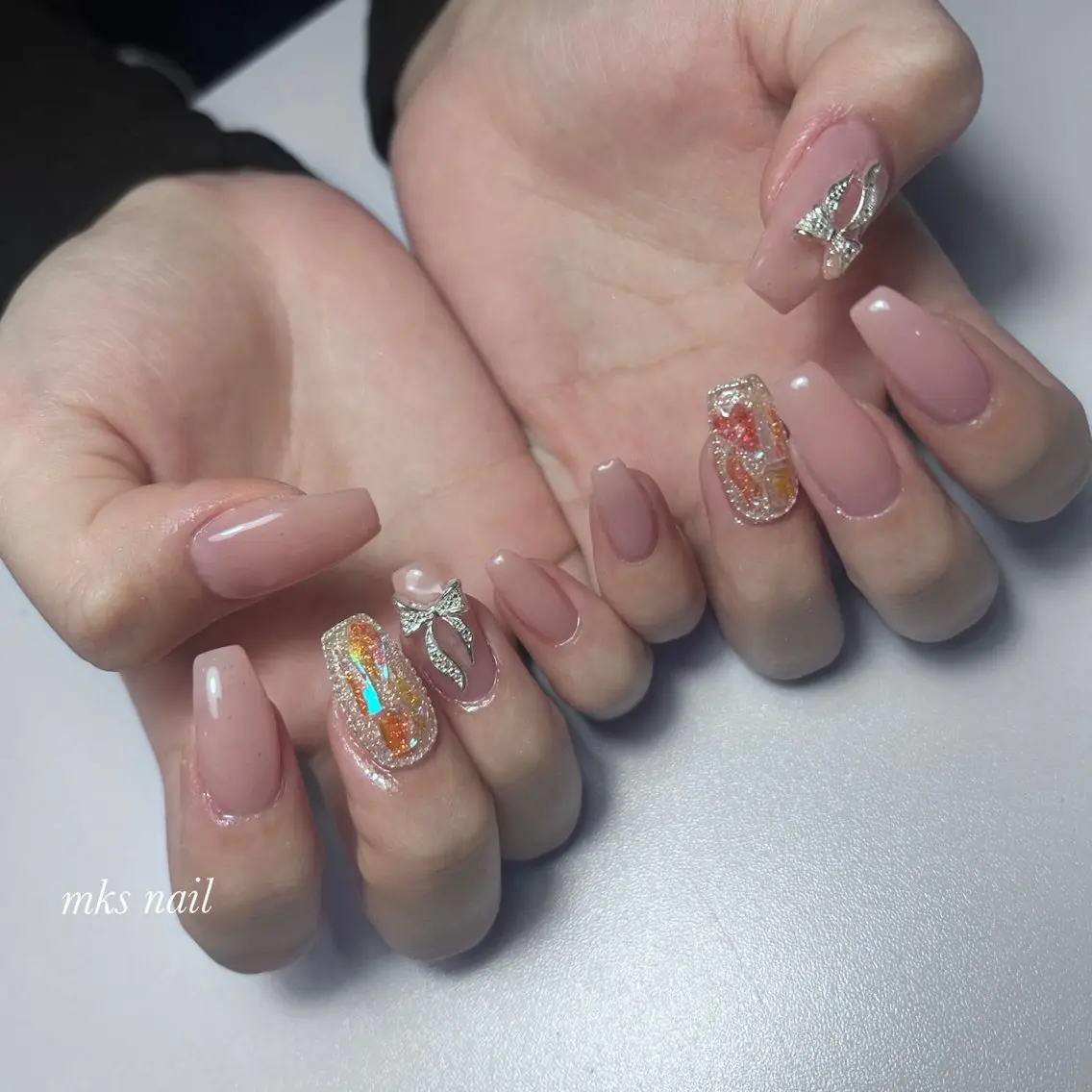ネイル ハンドネイル mks＊nail //  枚方長尾のネイルデザイン