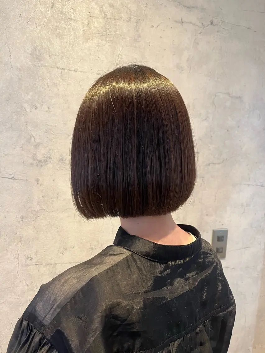 ミディアム カラー ボブ 山本(末田) 崇子のヘアスタイル