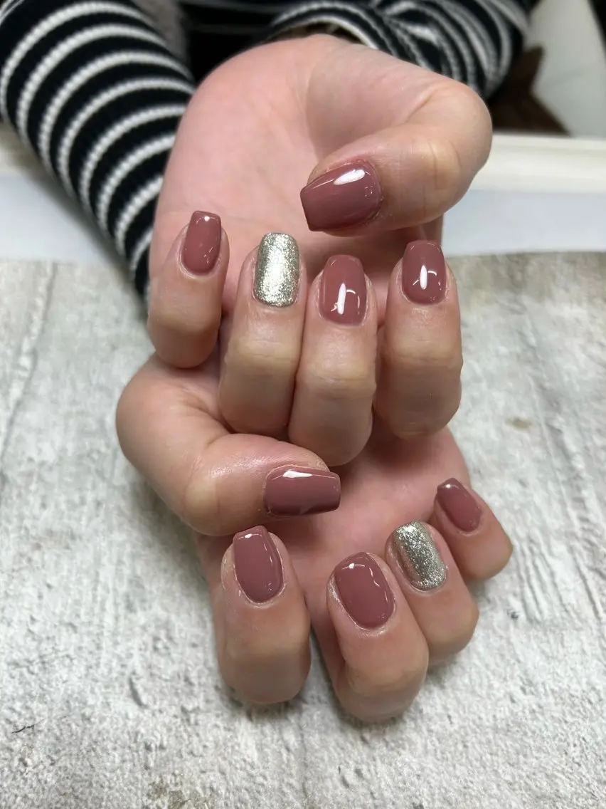 ネイル ピンク シルバー MAXKELLY MAIのネイルデザイン