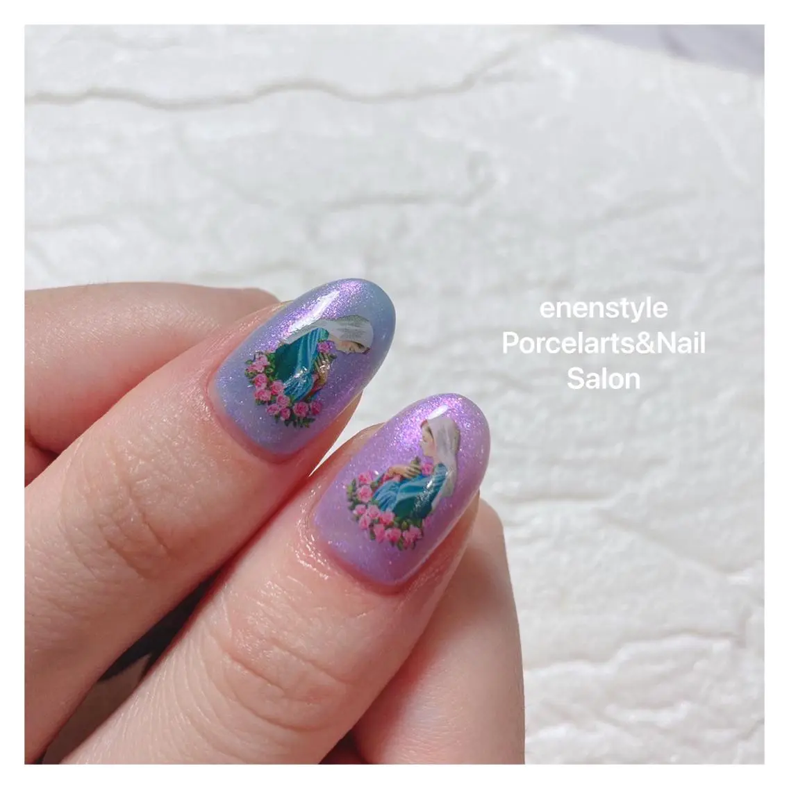 ミディアム ネイル 🐾enen style 🐾のネイルデザイン