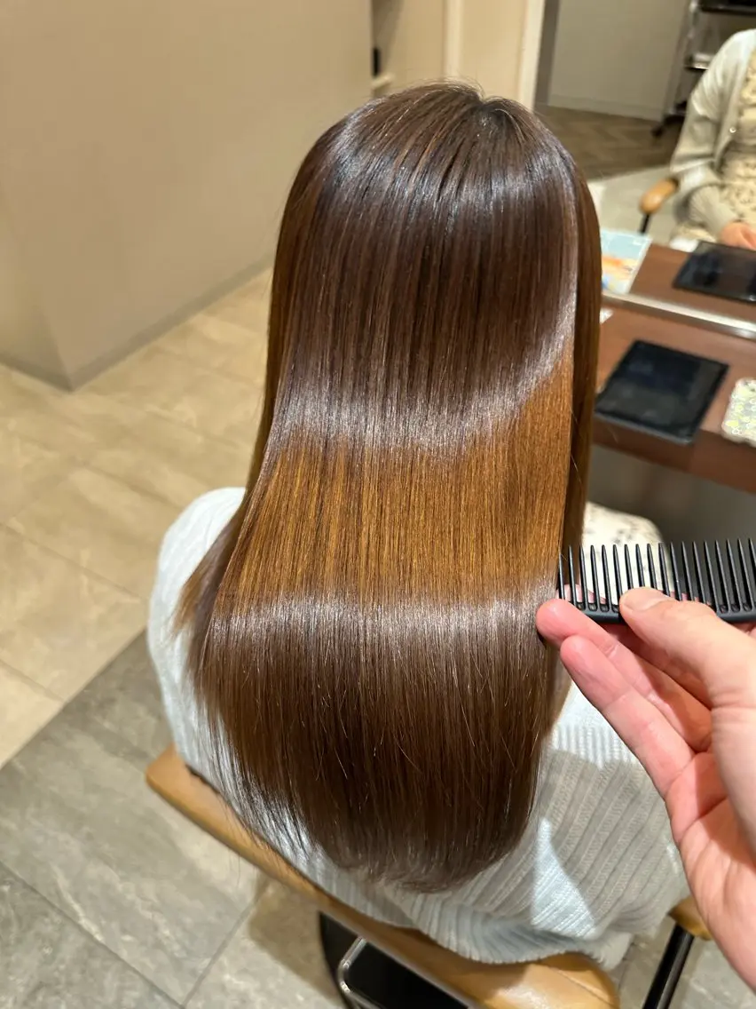 ロング 藤田 久美子のヘアスタイル