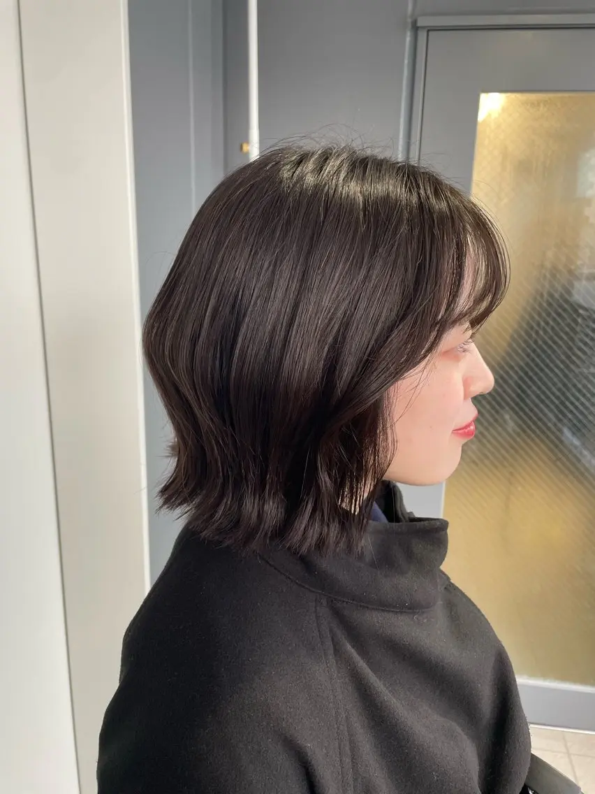 ショート カラー ダークグレー ダークグレージュ グレージュ ヘアカラー トリートメント SiLO／ mahiroのヘアスタイル