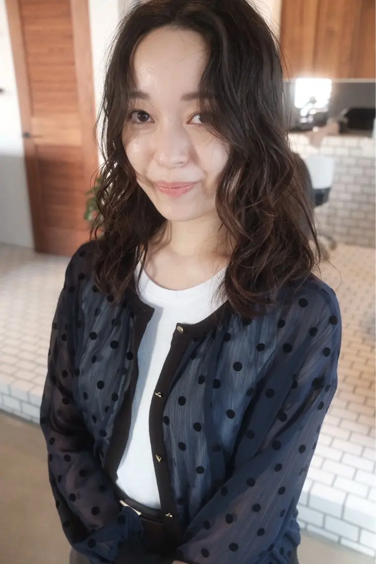 ロング パーマ ロング kaito /都立大学herのヘアスタイル
