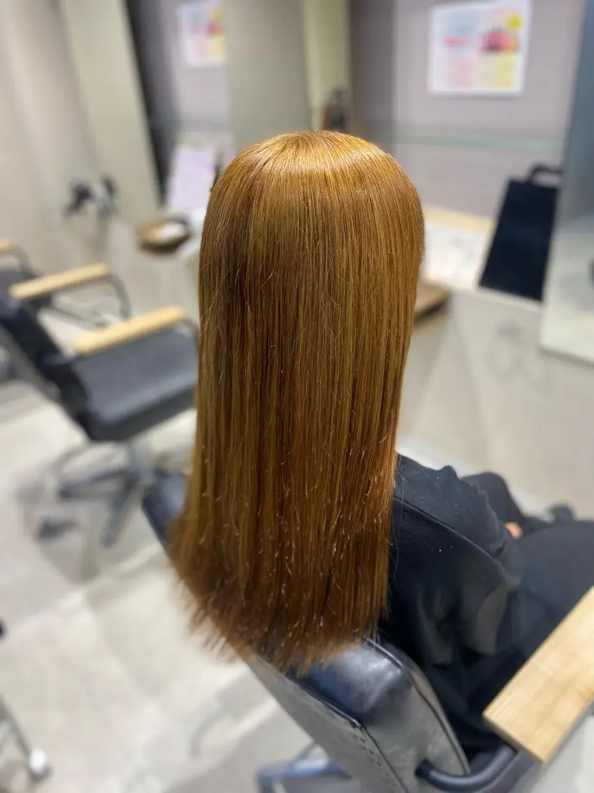 ロング カラー ベージュカラー ブリーチ ケアブリーチ 縮毛矯正 トリートメント カット ヘアカラー トリートメント 大硲 綾乃/ 暖色カラー❤️🔥のその他イメージ