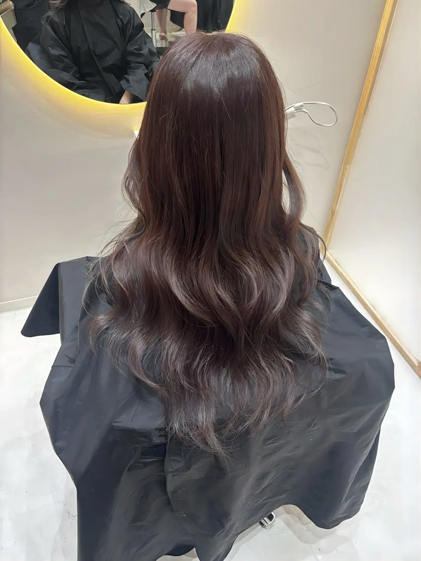 ロング カット ヘアカラー トリートメント 韓国レイヤーカット/ 🩶HARUKA🩶のヘアスタイル
