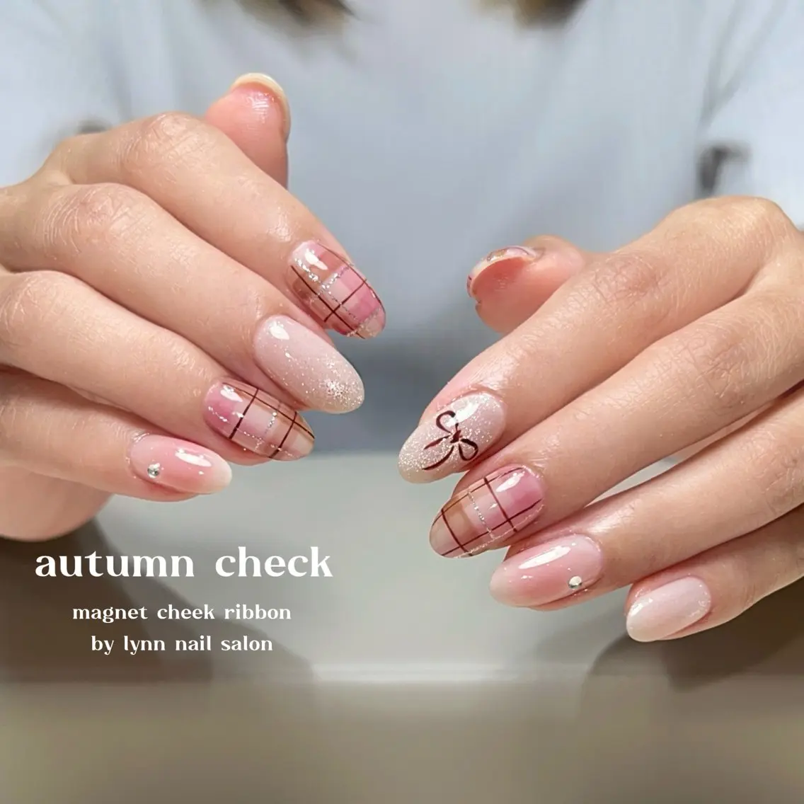 ネイル ハート 韓国ネイル オフィスネイル ワンカラーネイル シンプルネイル ハンドネイル Lynn nail 研修のネイルデザイン