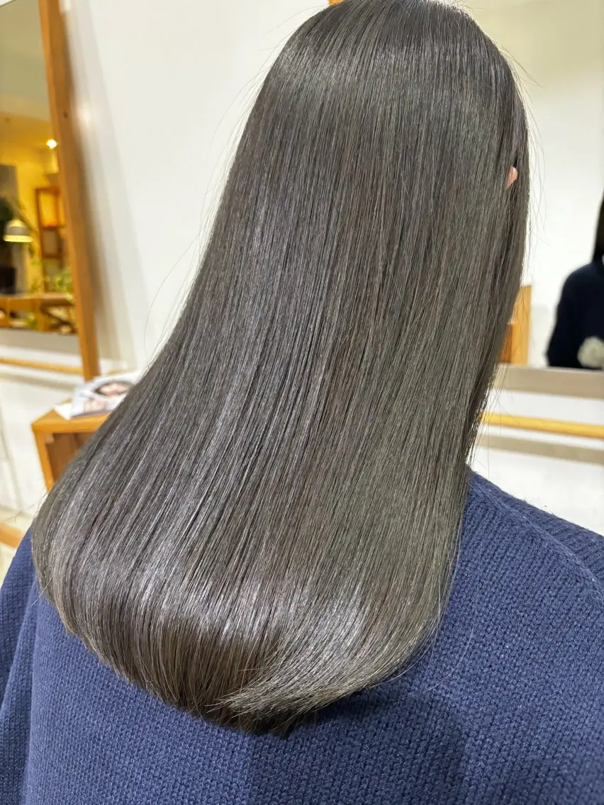 ミディアム カラー カット ヘアカラー トリートメント Lino by hoNuaのヘアスタイル