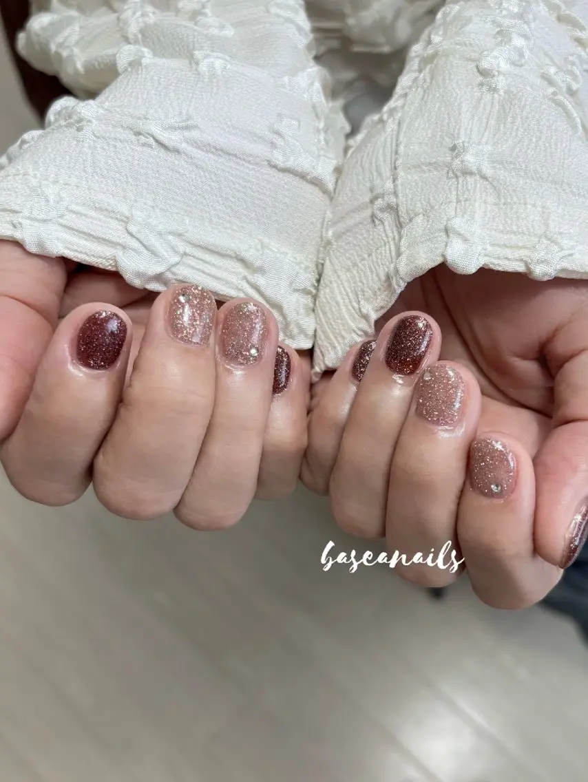 ネイル フラッシュネイル ハンドネイル 枚方 Basea nails Minaのネイルデザイン