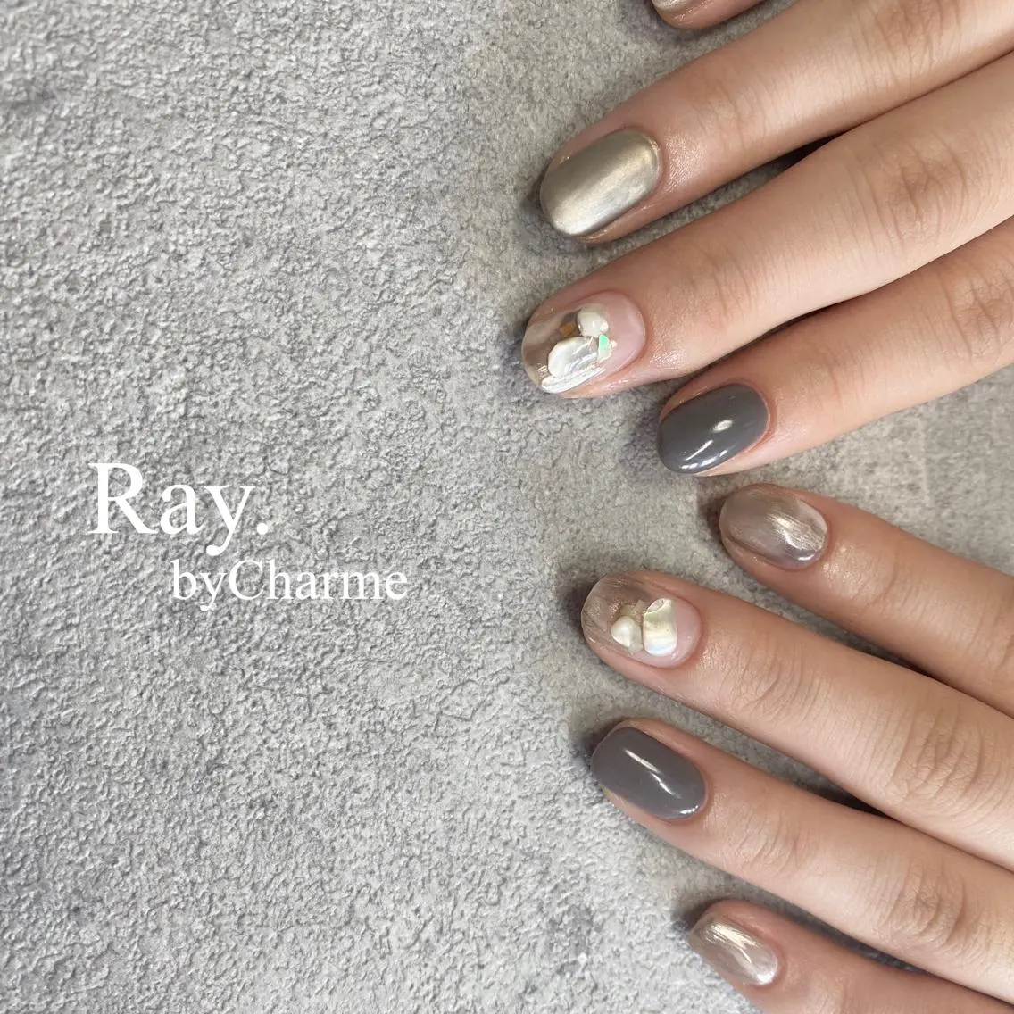 ネイル Ray. /綺麗目ニュアンスのネイルデザイン