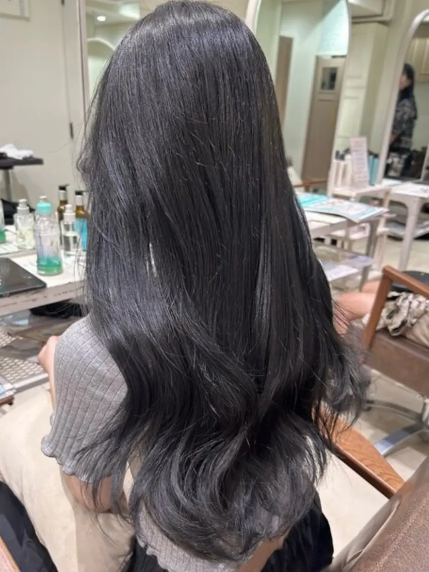 ロング mion🦋韓国ヘア 透明感カラー🫧のヘアスタイル
