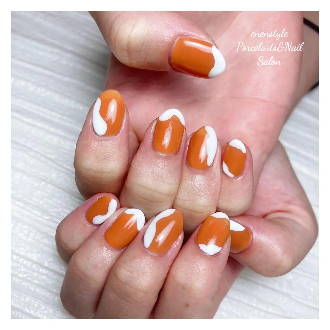 ミディアム ネイル 🐾enen style 🐾のネイルデザイン