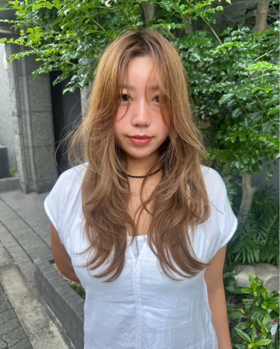 ロング レイヤーカット カット ヘアカラー トリートメント kana🌻 /attraのその他イメージ