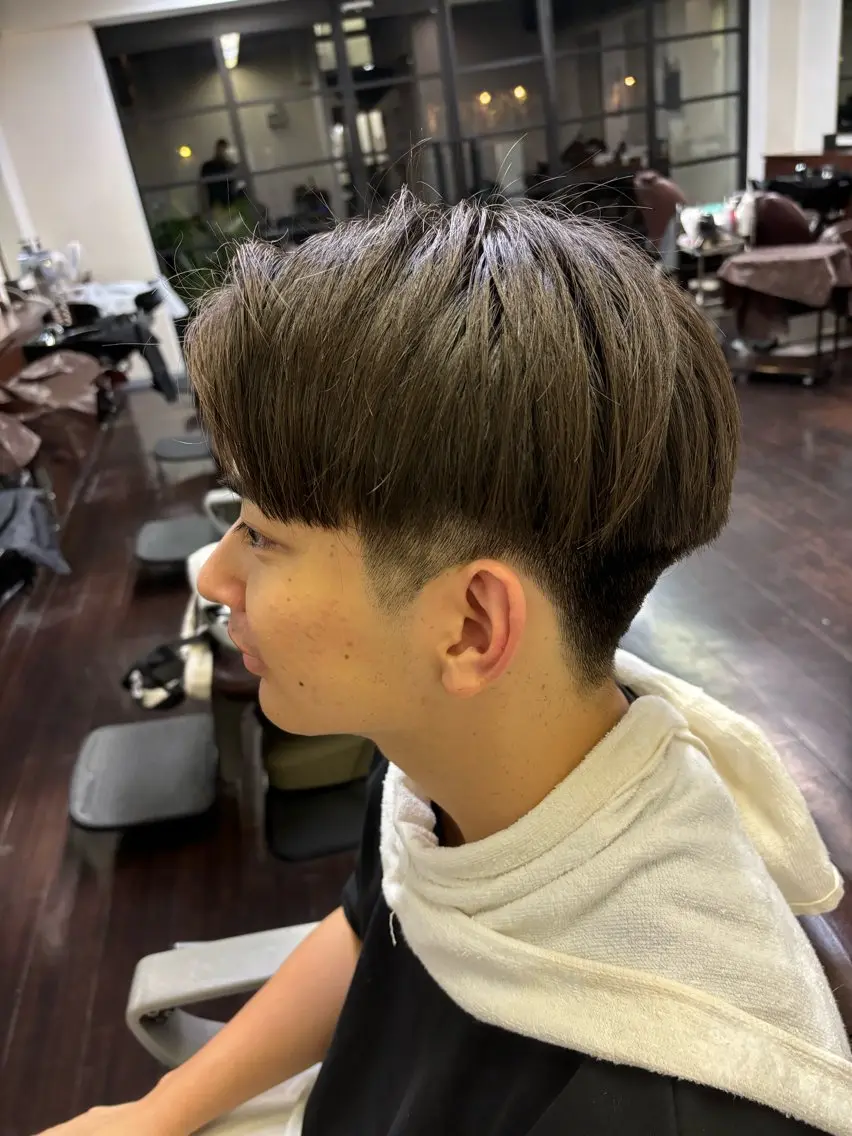 ミディアム メンズ ツーブロック 則光 諒一のヘアスタイル