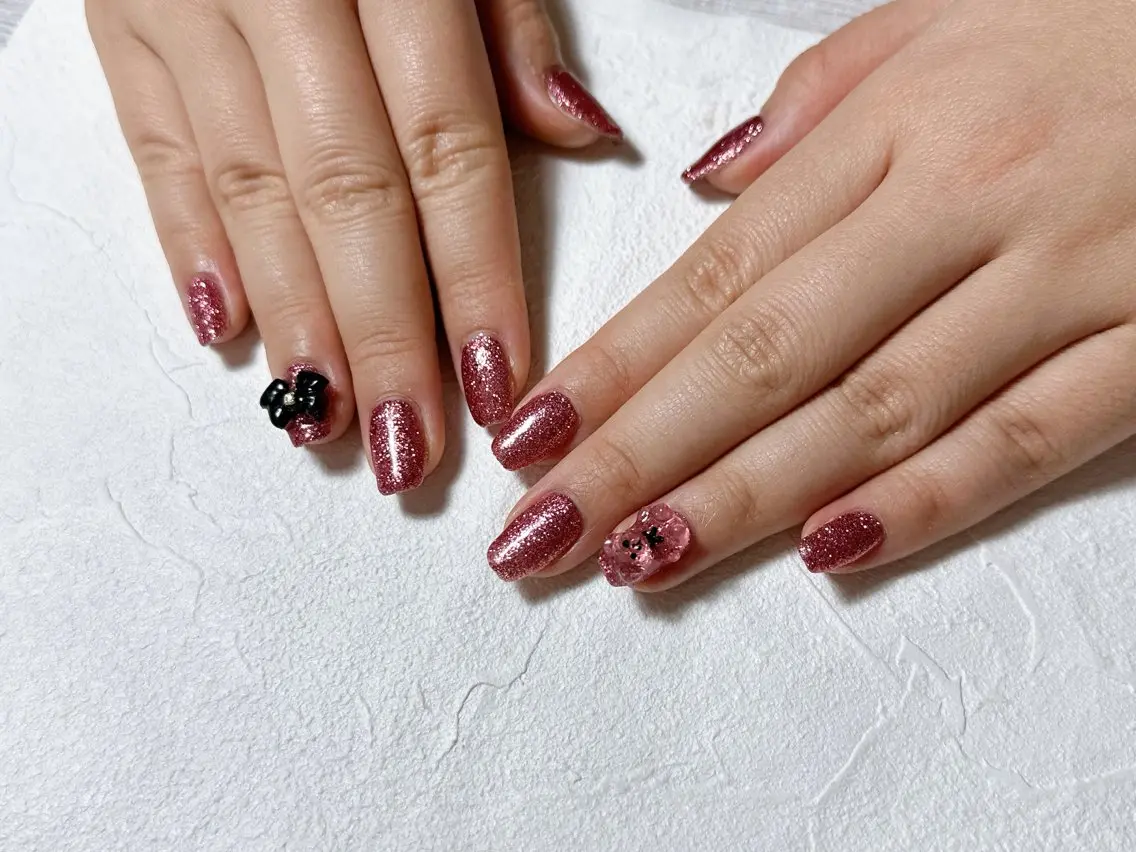 ネイル オーロラネイル 成人式 フットネイル フレンチネイル ジェルネイル ハンドネイル mogunail &blowのネイルデザイン