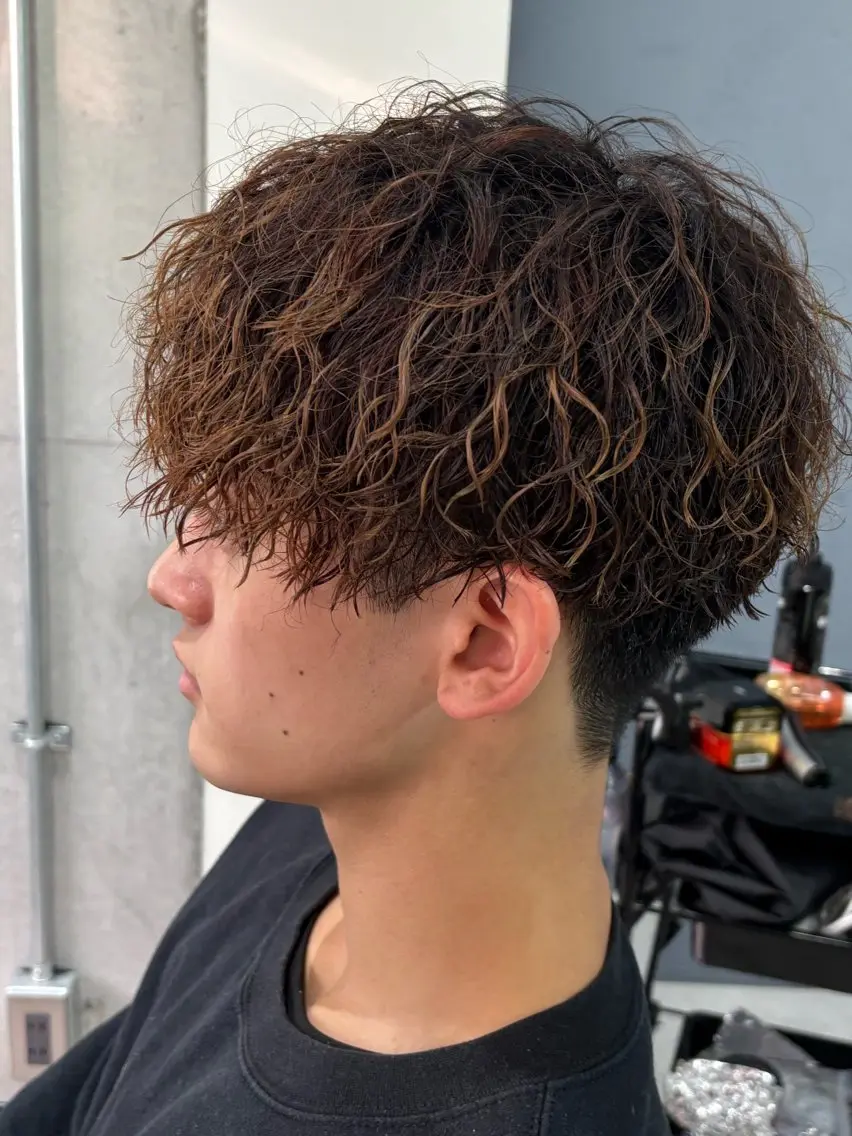 ショート パーマ メンズ 【メンズパーマ特化】 中戸 滉のヘアスタイル