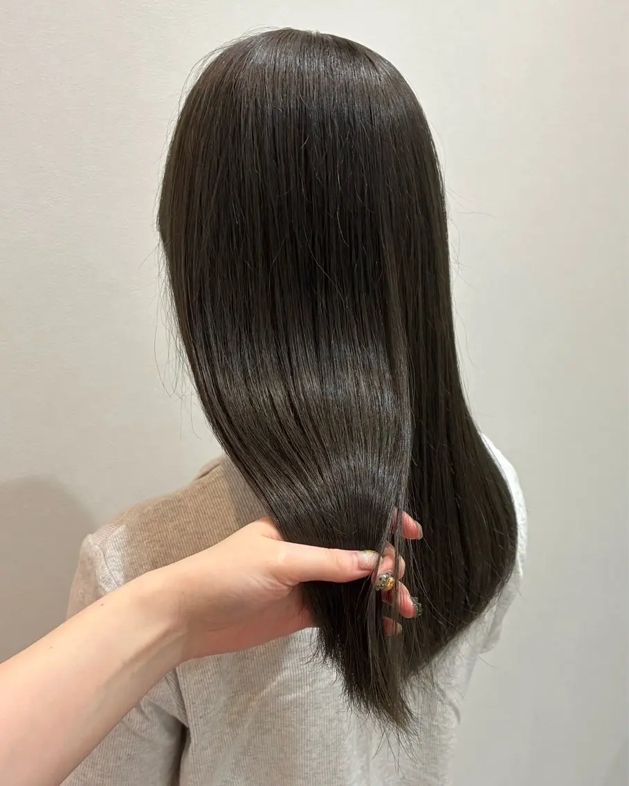 セミロング カット ヘアカラー トリートメント 柴田真衣 /ナチュラル/半個室のヘアスタイル