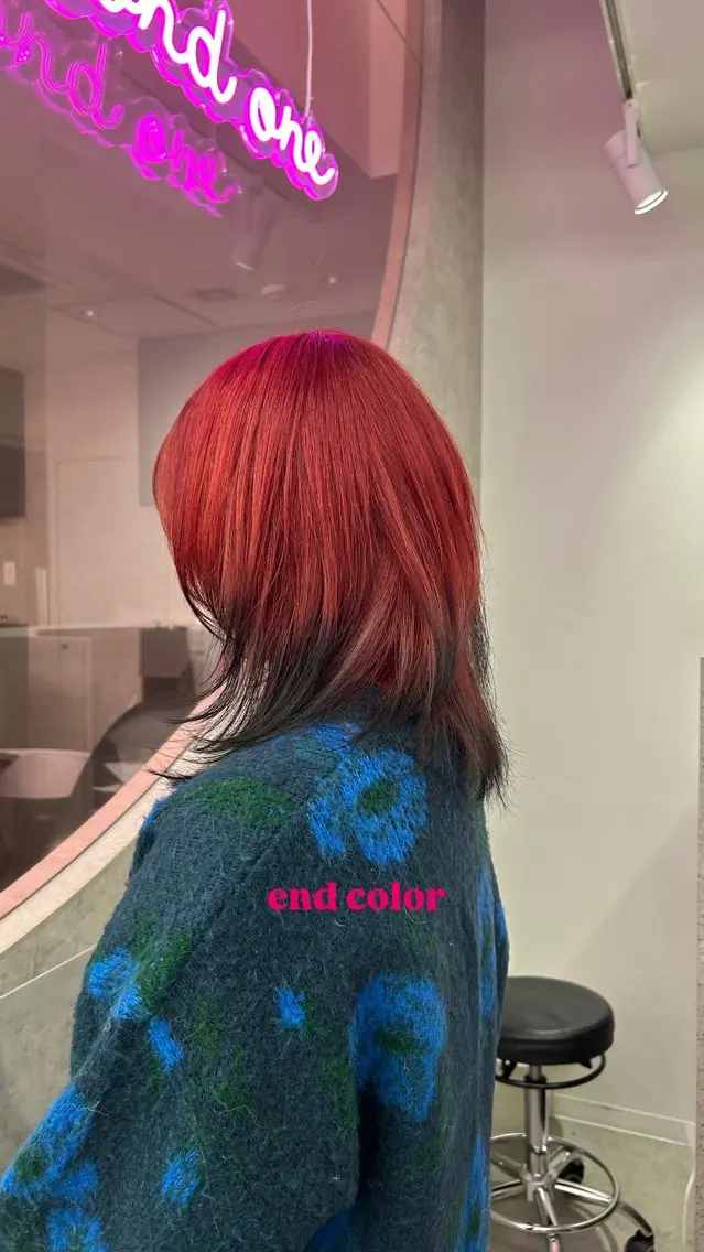 ミディアム カラー 低ダメージカラー Yoshidaのヘアスタイル
