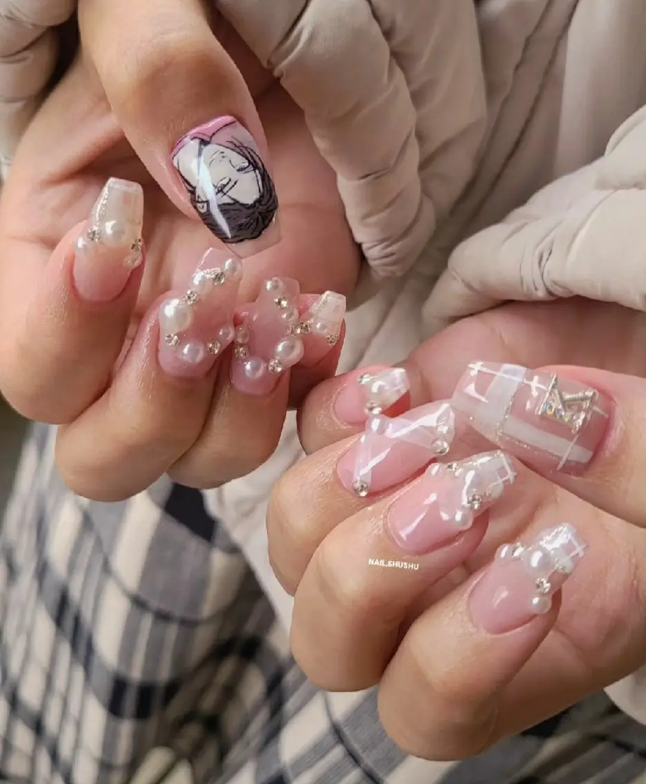 ネイル 持ち込み ニュアンスネイル ワンカラーネイル シンプルネイル 冬ネイル ハンドネイル 3dパーツ/流行り 👧shushu❤️のネイルデザイン