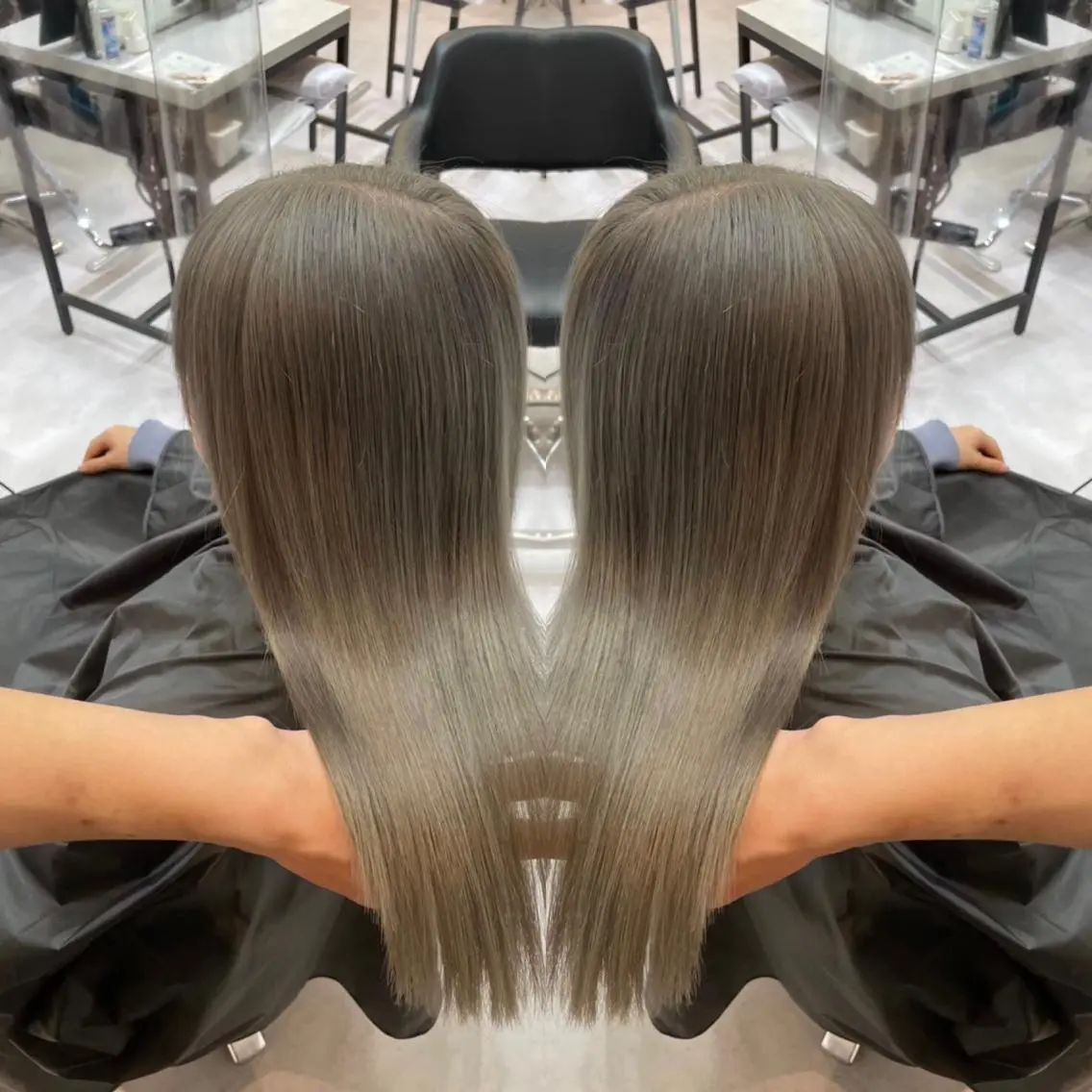 ロング カラー 🩵レイヤー✖︎ 髪質改善🩵リョウヤのヘアスタイル