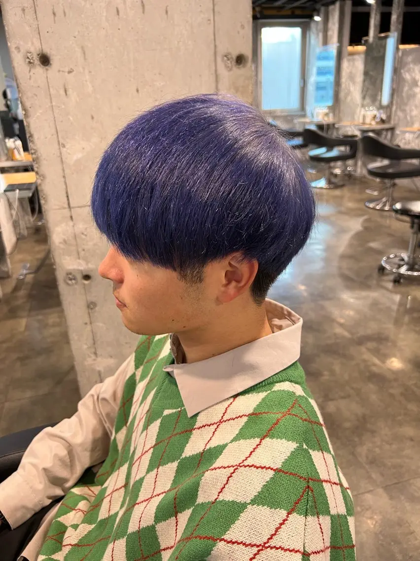 ショート カラー パーマ ヘアアレンジ メンズ キッズ アップバング センターパート メンズハイライト マッシュ メンズパーマ 🔷横浜1のパーマ 職人🔷将太郎のヘアスタイル