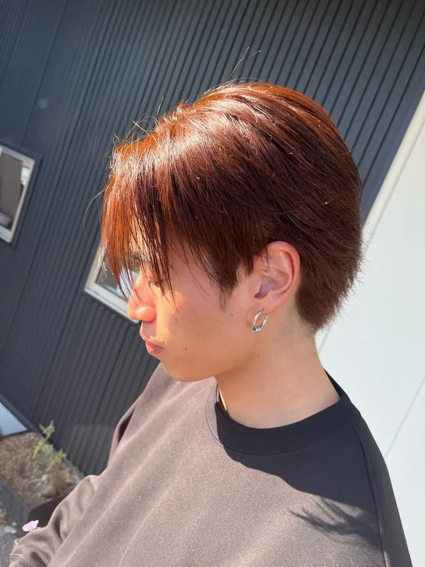 カラー ブラウンカラー ヘアカラー 久留生 隼斗のヘアスタイル
