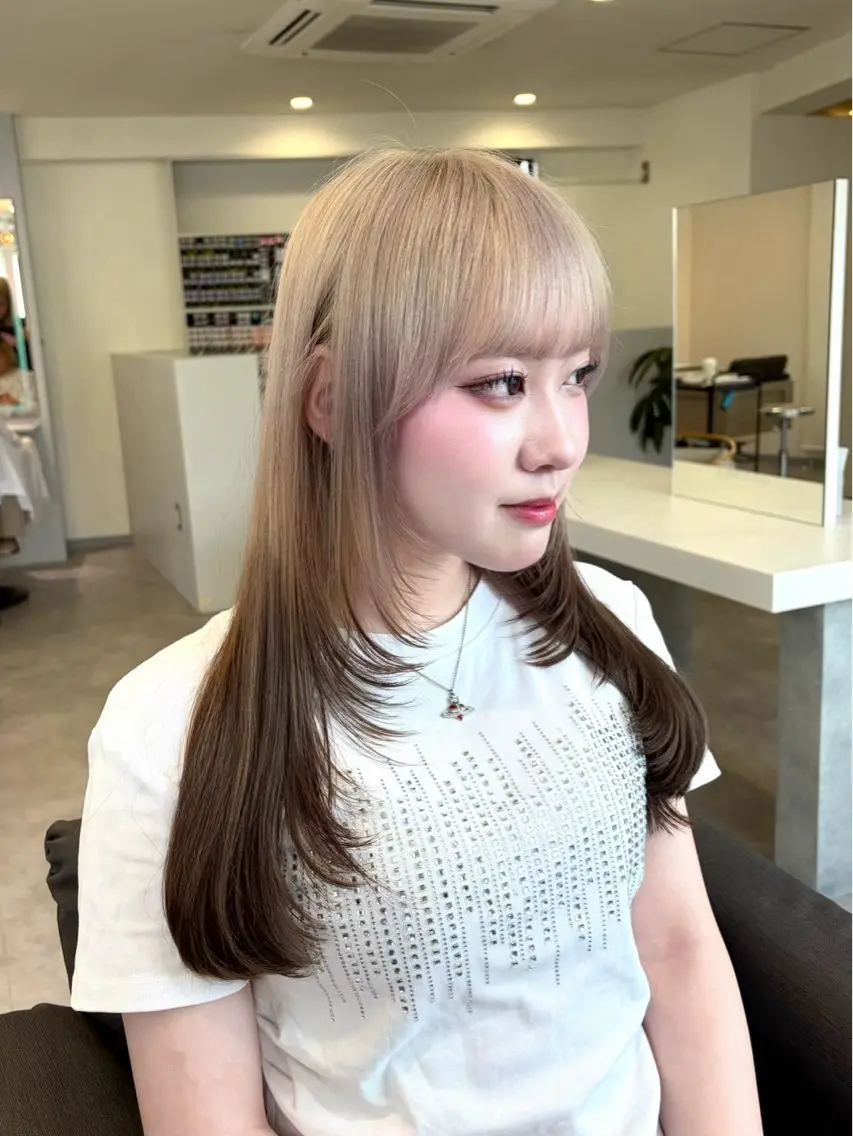 ロング レイヤーカット カット 髪質改善ELSA元町 城内譲のヘアスタイル