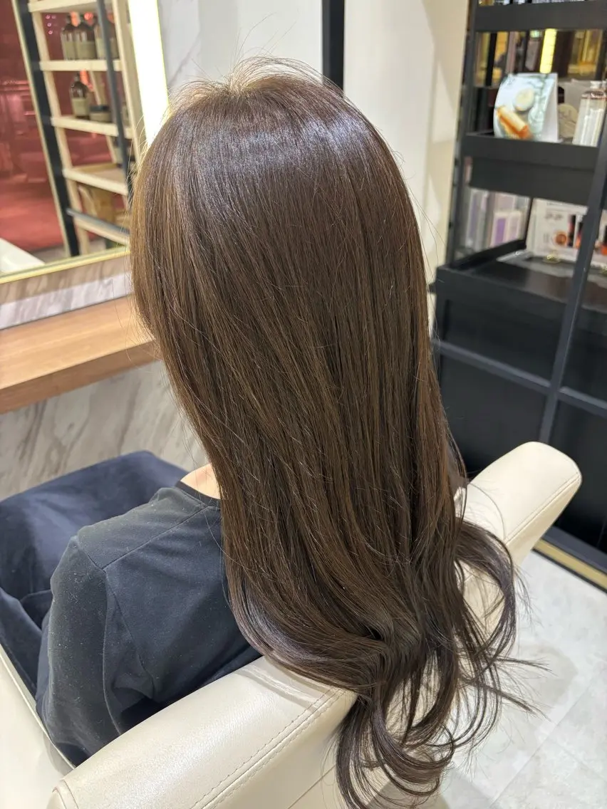 ロング カラー グレージュ 💟モデル様募集 /梅田/トウマホノカのヘアスタイル