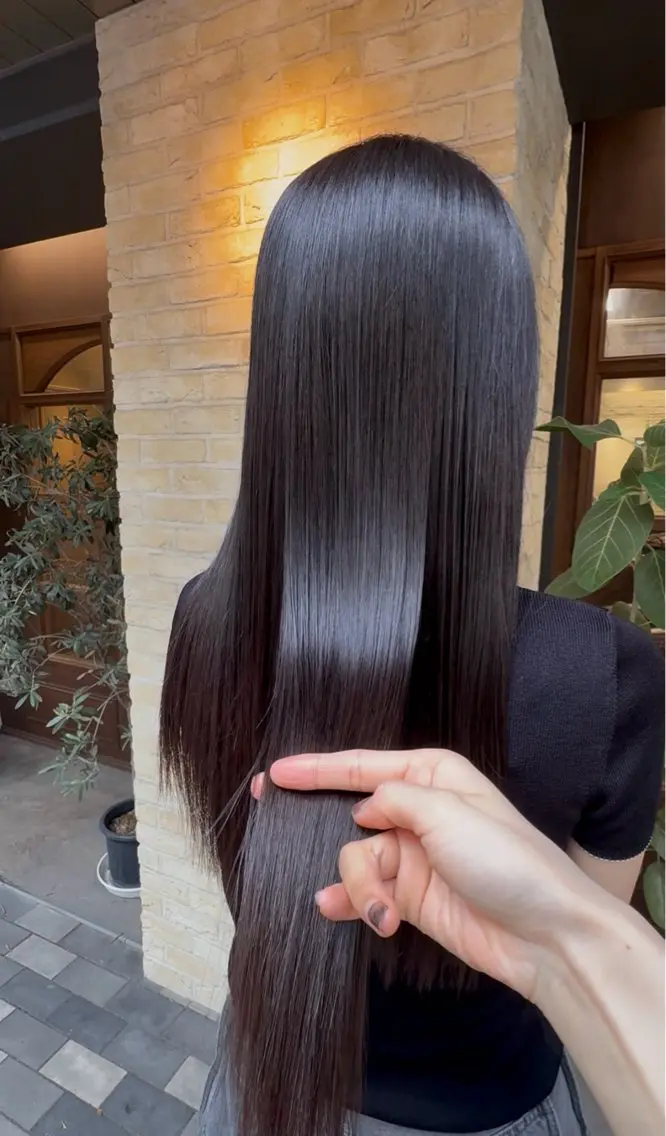 ロング カット ヘアカラー トリートメント 艶髪💎CLUTCH 透明感🫧RIHOのヘアスタイル