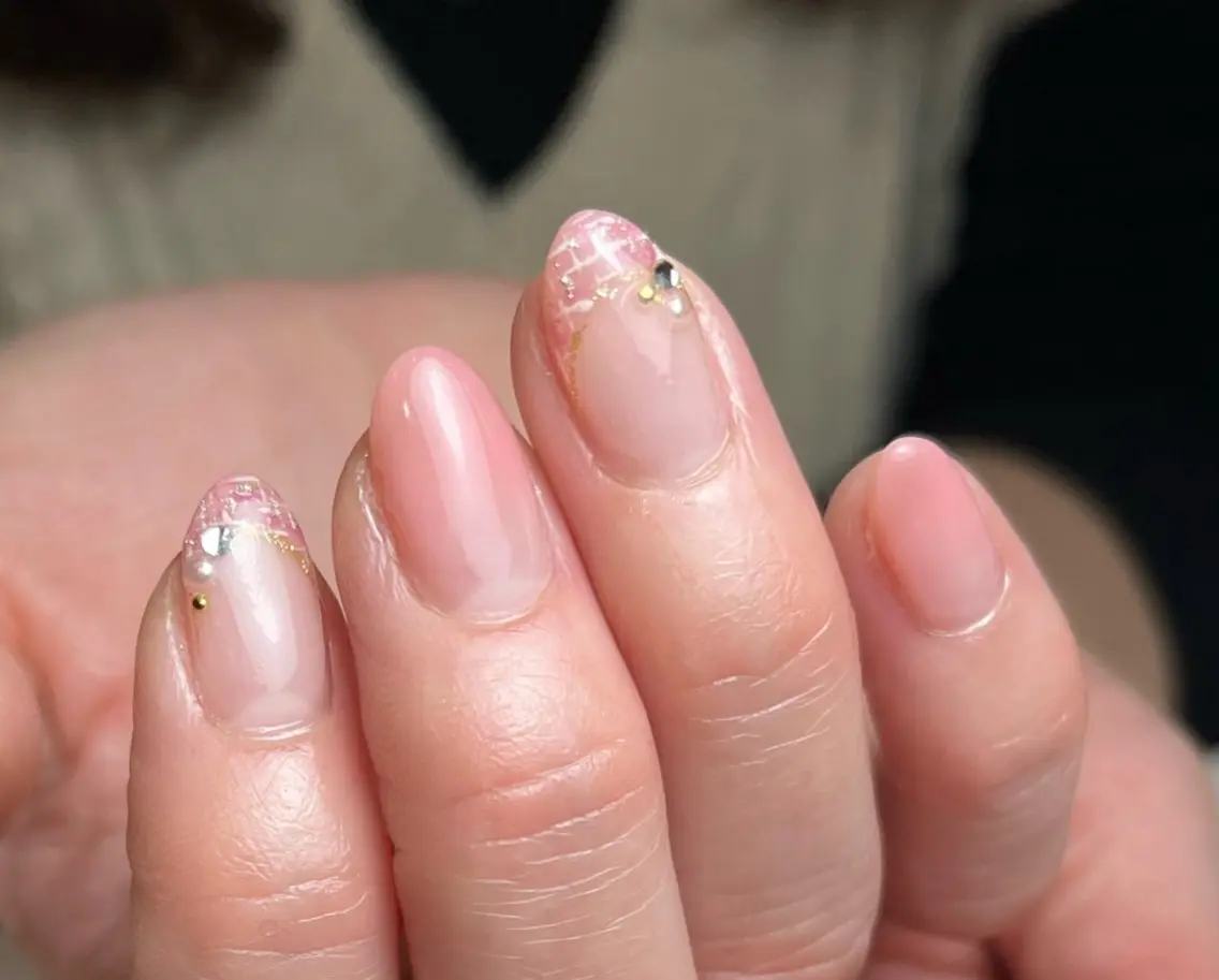 ネイル フレンチネイル ハンドネイル infinity skyのネイルデザイン