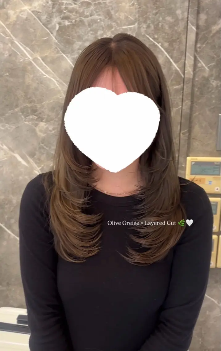 カラー ヘアカラー 韓国レイヤー艶カラー ブリーチ otohaのヘアスタイル