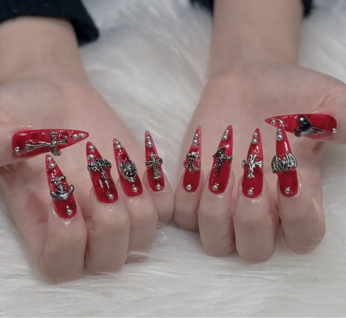 ネイル アートネイル オーロラネイル ジェルネイル 韓国ネイル ロングネイル ハンドネイル Nichi Nailsのネイルデザイン
