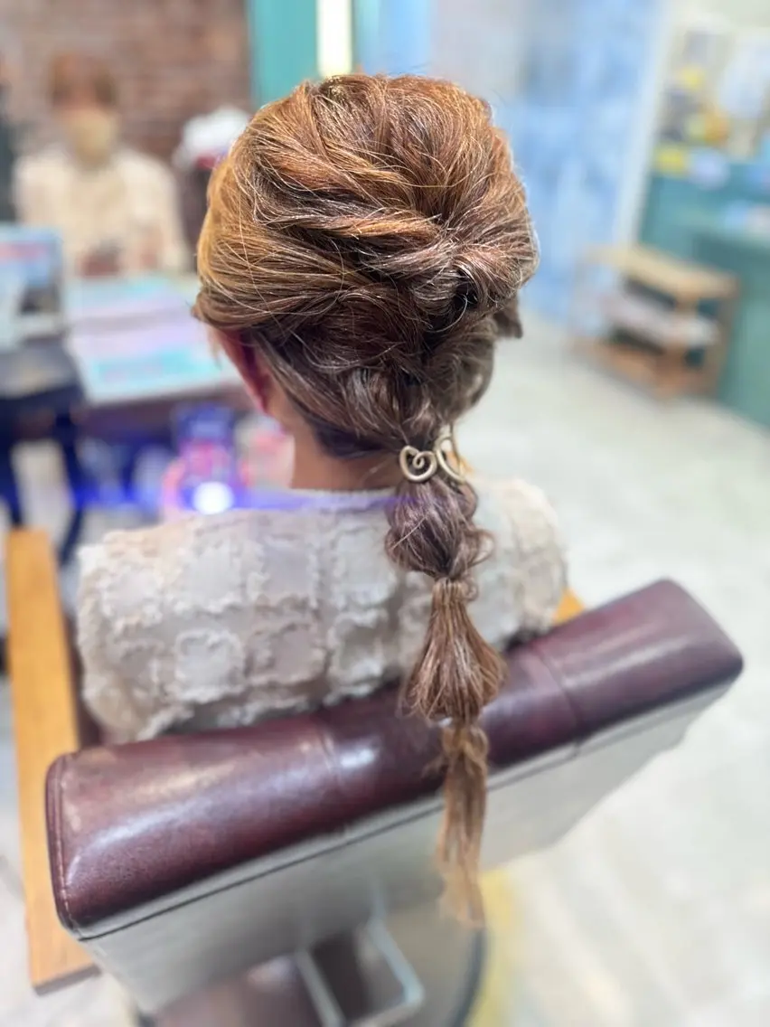 ロング ヘアアレンジ ヘアセット アイブロウ🎀 ヘアメ🎀みくの眉毛・アイブロウイメージ