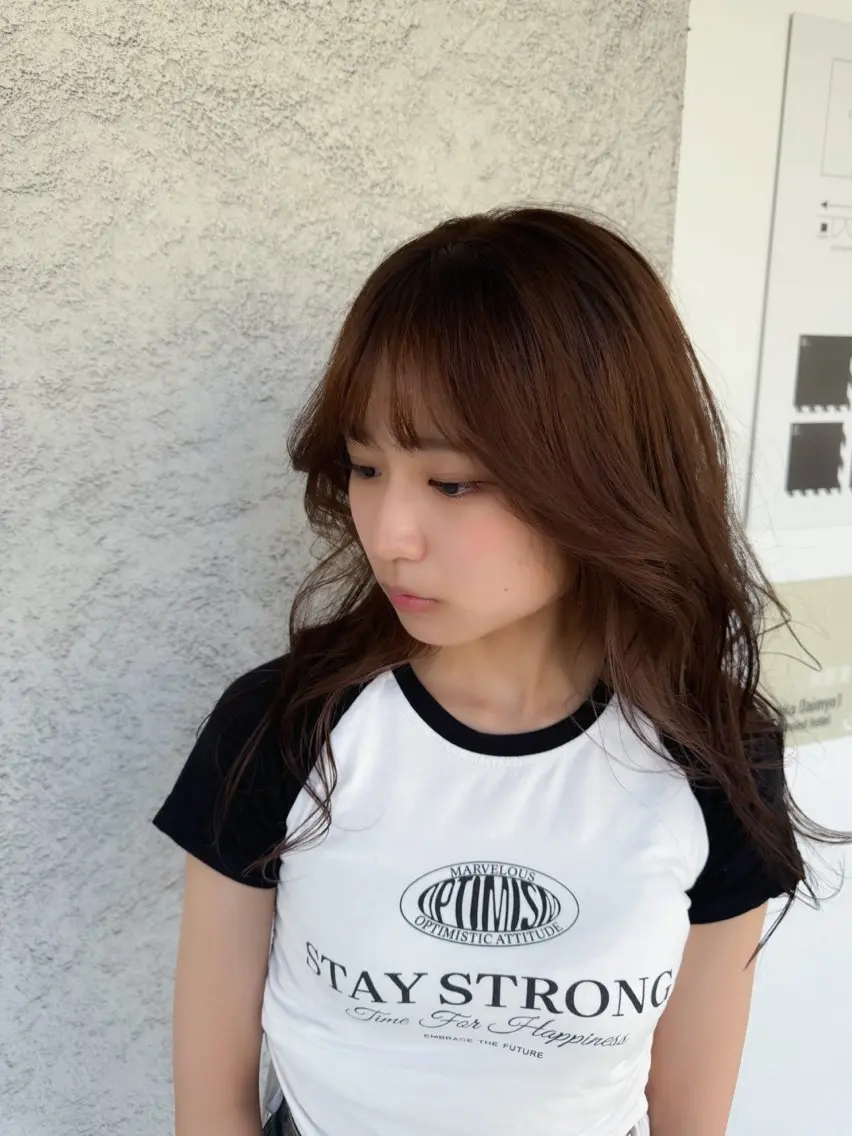 セミロング カラー カット ヘアカラー 椎葉 祐也のヘアスタイル